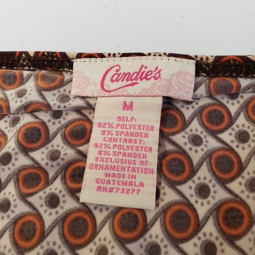 Candie's Womens Brown Dress Size Medium - Picture 4 of 6